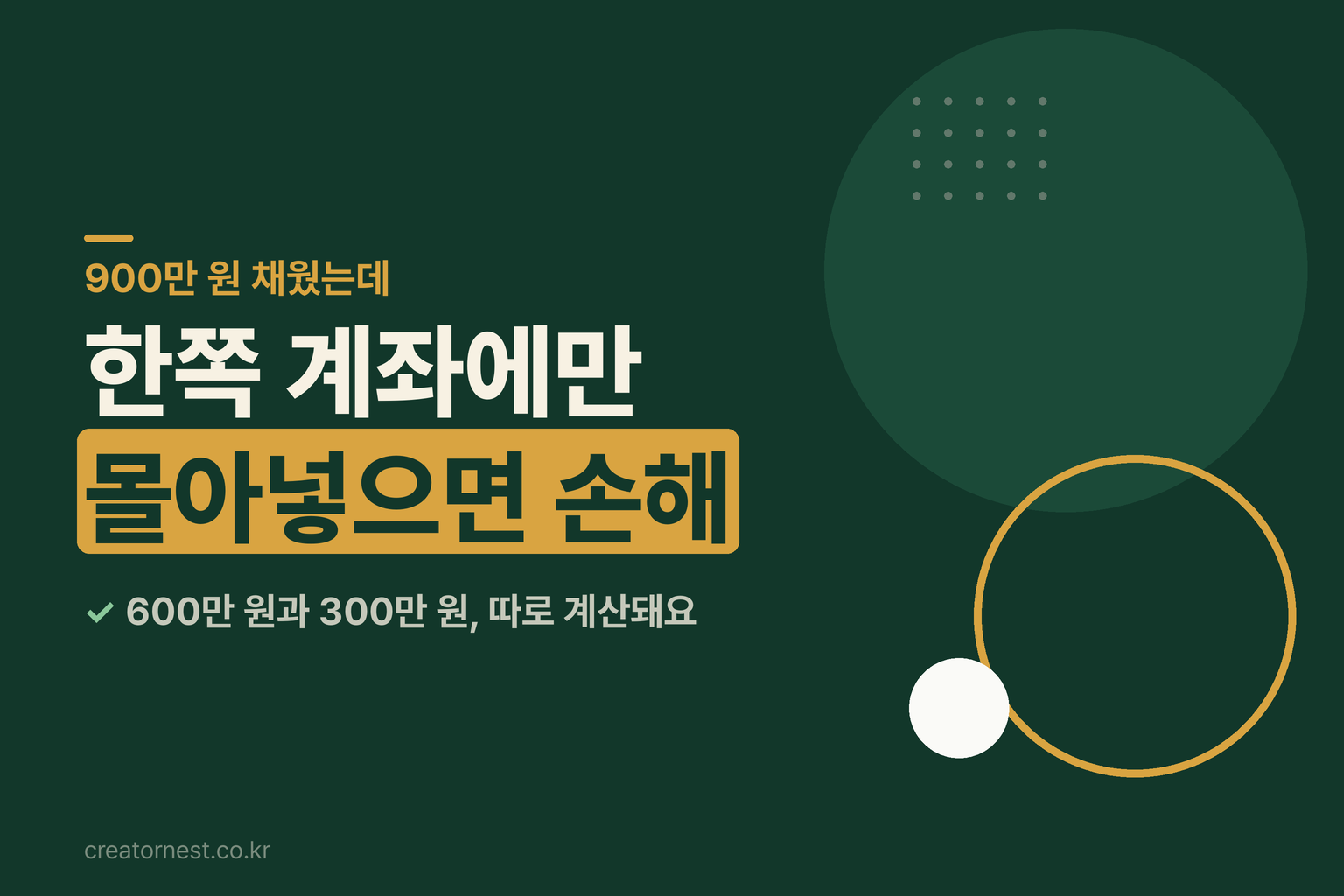 연금저축 600만 원과 IRP 300만 원 세액공제 한도를 비교해 보여주는 섬네일 이미지